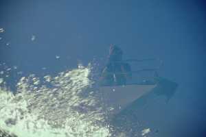 Spiegelung im Wasser: Bug von Mama Mia