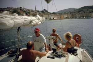 David mit Crew vor Mali Loinj