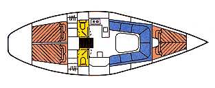 Grundriss Dehler 38