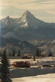 Gaisberg mit dahinter liegenden Bergen
