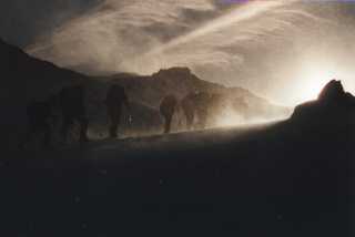 Plei&szlig;ling: Wind peitscht den Schnee