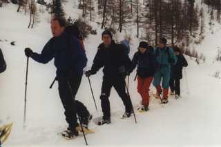 die Gruppe beim Aufstieg